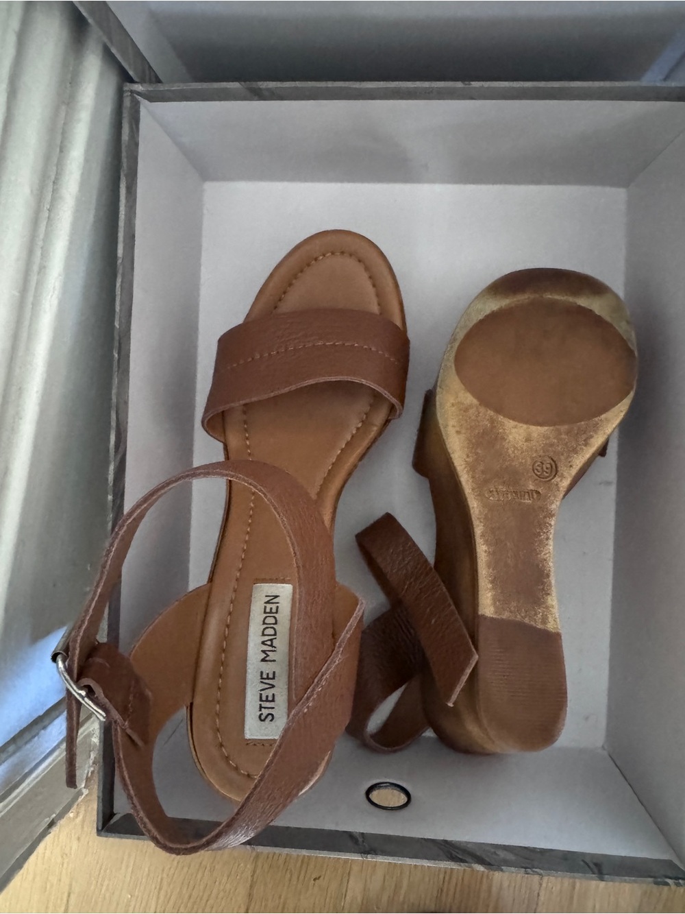 Steve Madden Leather Wedges